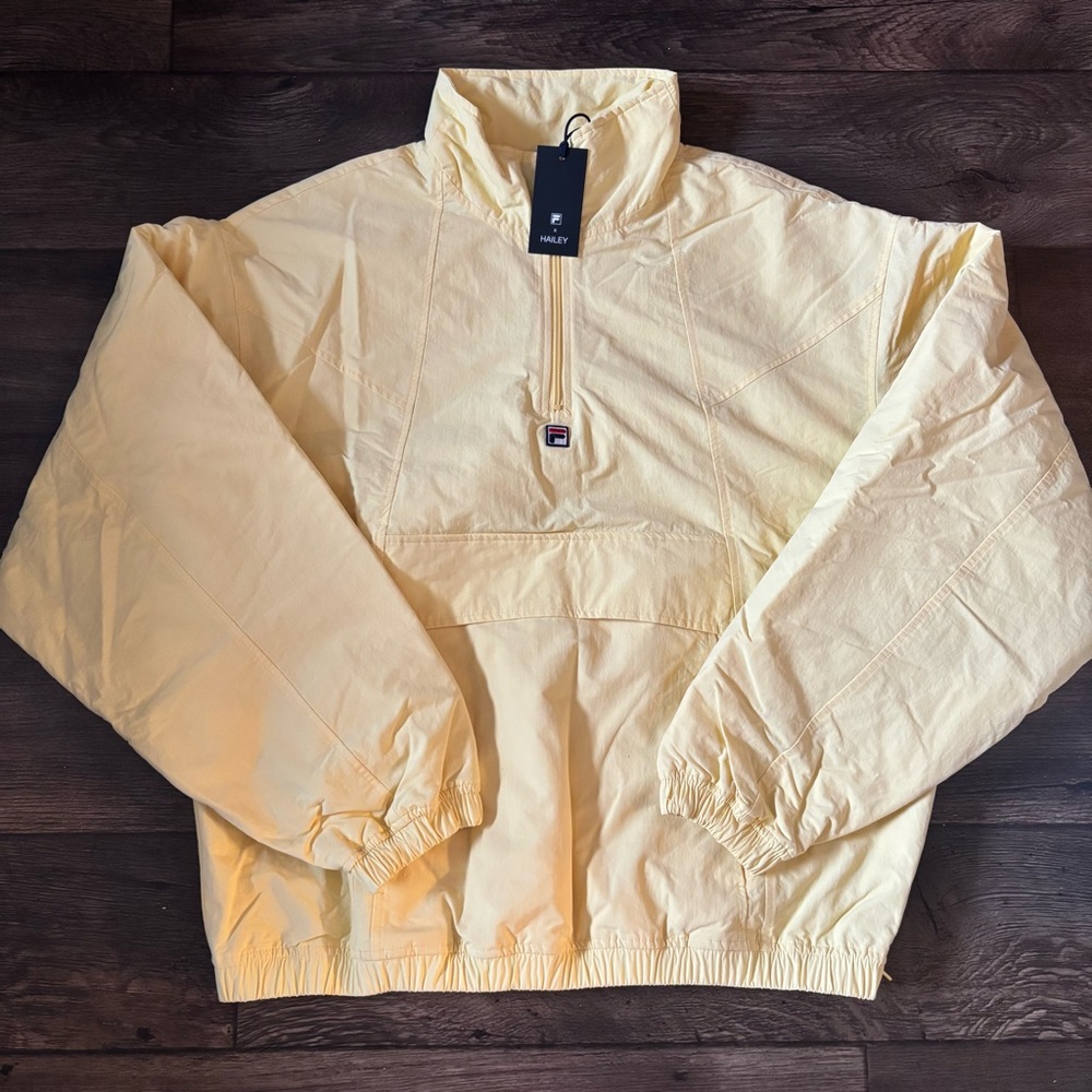 Fila Pale Yellow Pullover Puffer Jacket